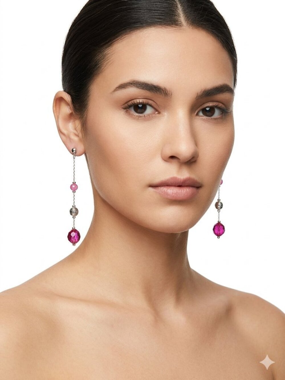 New York & Company Women's Womens Pink Dangle Earrings NWT